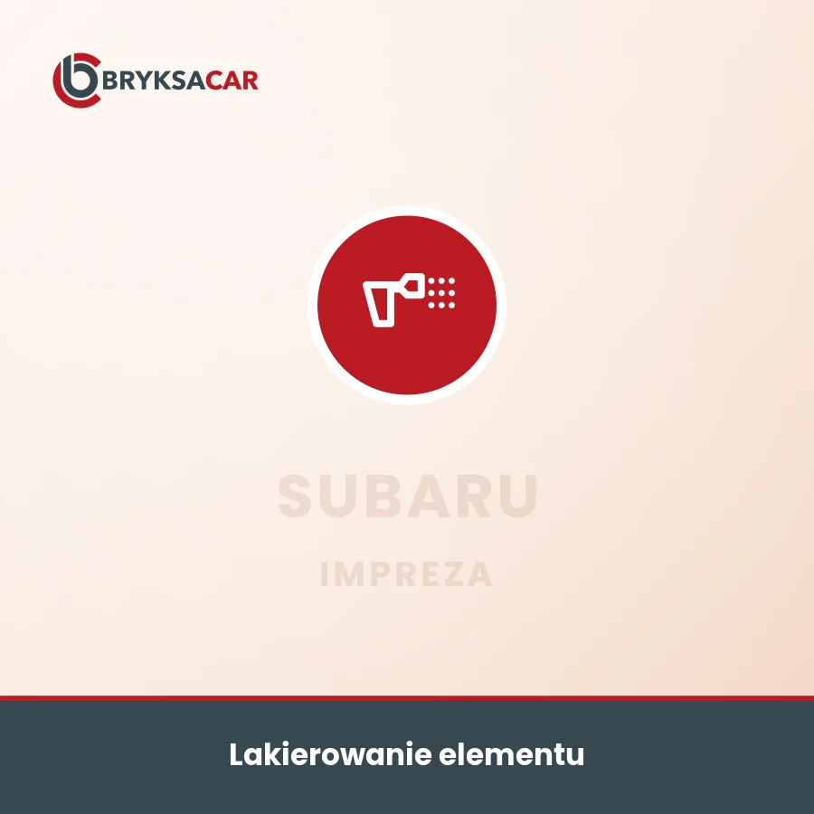 Lakierowanie elementu Subaru Impreza – serwis samochodowy