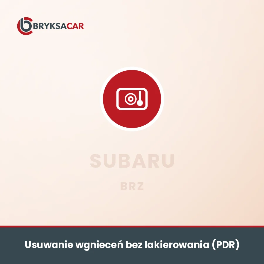 Usuwanie wgnieceń bez lakierowania (PDR) Subaru BRZ – serwis samochodowy