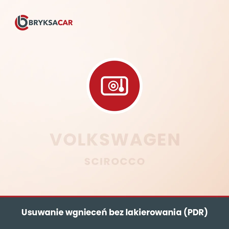 Usuwanie wgnieceń bez lakierowania (PDR) Volkswagen Scirocco – serwis samochodowy