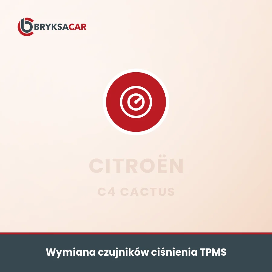 Wymiana czujników ciśnienia TPMS Citroën C4 Cactus – serwis samochodowy