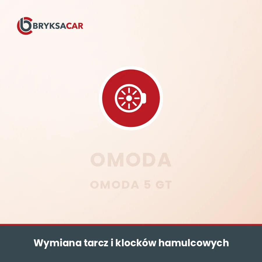 Wymiana tarcz i klocków hamulcowych Omoda 5 GT – serwis samochodowy