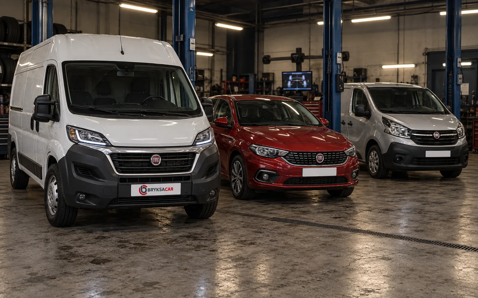 Fiat Ducato, Tipo i Talento w hali warsztatu