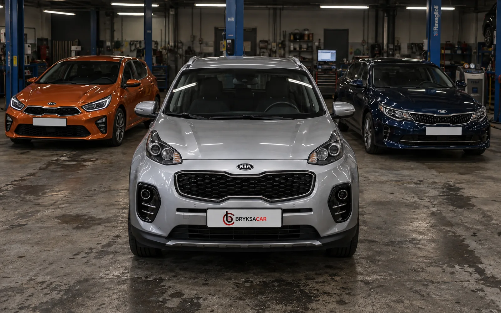 Kia Sportage, Ceed i Optima w hali warsztatu
