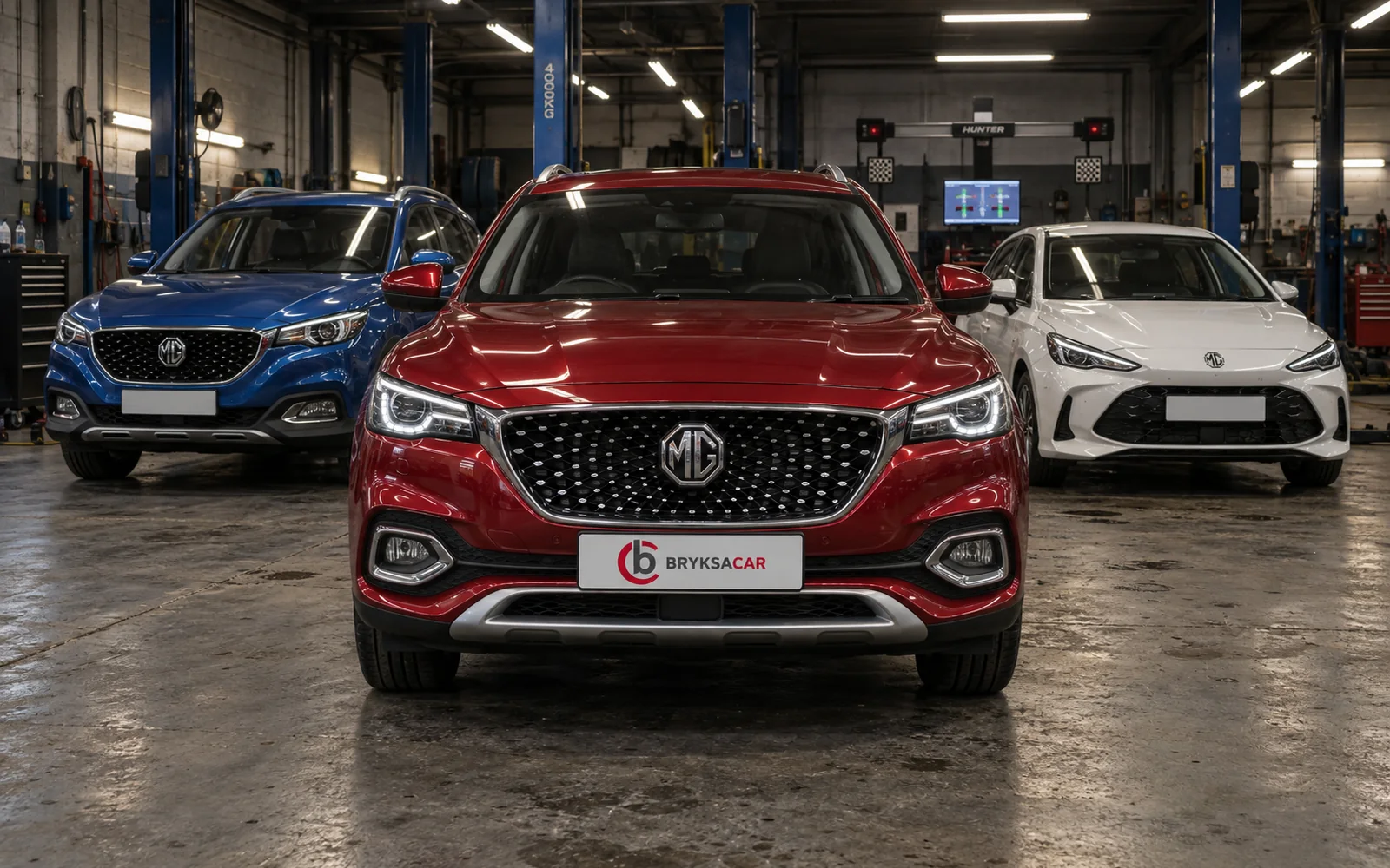 MG HS, ZS i MG3 w hali warsztatu