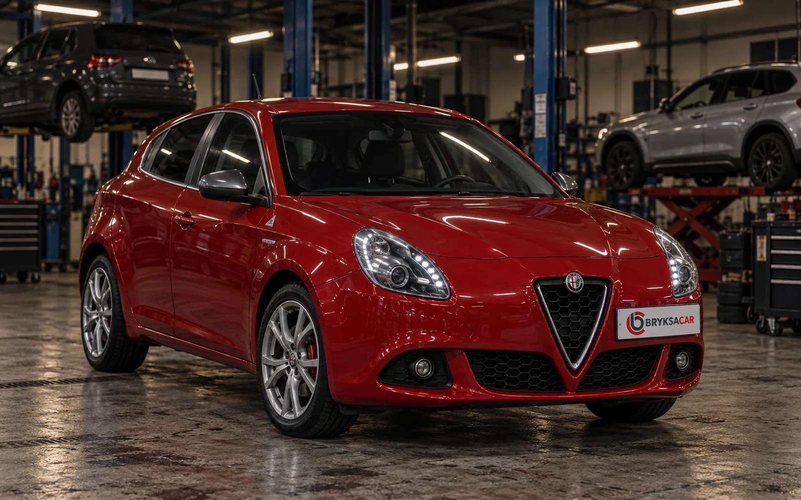 Alfa Romeo Giulietta w hali warsztatu