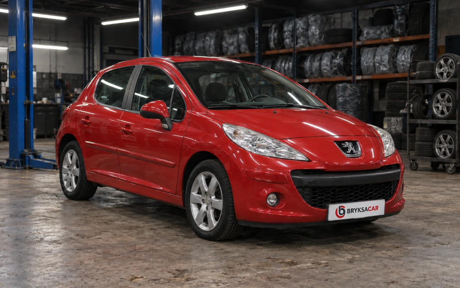 Peugeot 207 w hali warsztatu
