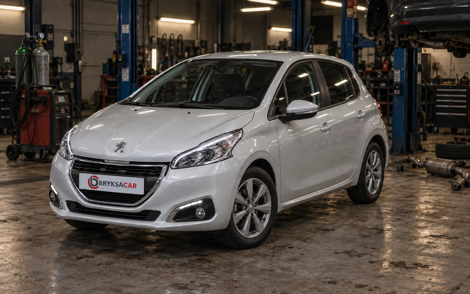 Peugeot 208 w hali warsztatu
