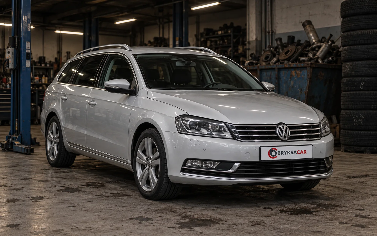 Volkswagen Passat w hali warsztatu